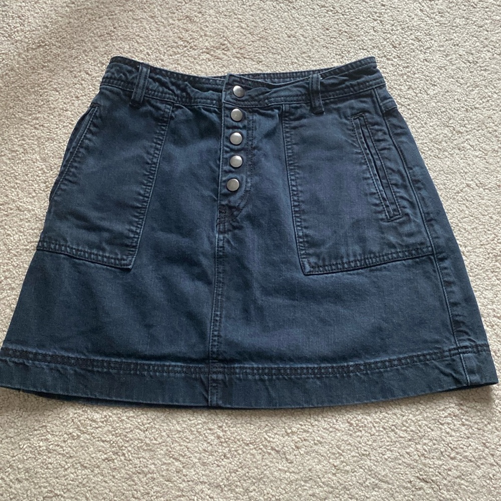 Free People Jean Skirt